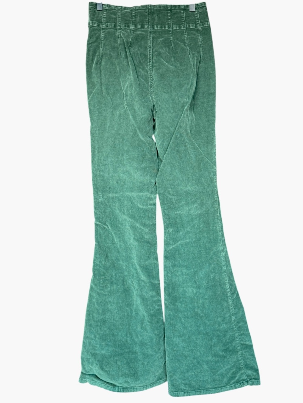 Free People We The Free Jayde Cord Green Flare Pants Sz 28 - Picture 5 of 10